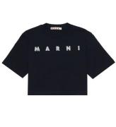 Marni T-shirt - Beskuren - Svart m. Paljetter