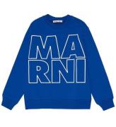 Marni Sweatshirt - BlÃ¥ m. Vit