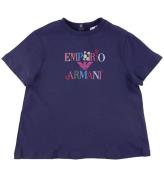 Emporio Armani T-shirt - Blu Mora m. Tryck
