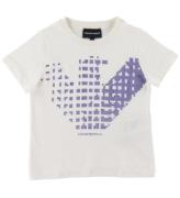 Emporio Armani T-shirt - Vit m. Lila