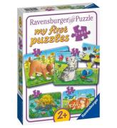 Ravensburger Pussel - My First - 4 olika - SÃ¶ta husdjur