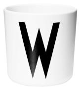 Design Letters Mugg - Vit m. W