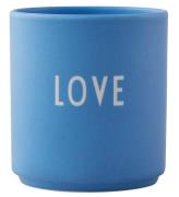 Design Letters Mugg - Love - Favorit - Sky Blue