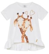 Hust and Claire T-shirt - Adanna - Vit m. Giraffer