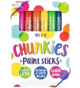 Ooly Jumbo Tusch - Chunkies Paint Sticks - 12 st - FlerfÃ¤rgad