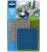 Plus-Plus Baseplate Duo - BlÃ¥/GrÃ¥