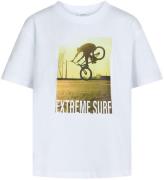 Grunt T-shirt - Cykel - Vit m. Tryck