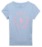 Polo Ralph Lauren T-shirt - Longwood - LjusblÃ¥ m. Rosa