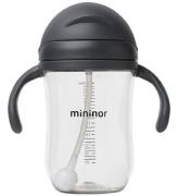 Mininor Mugg m. SugrÃ¶r - Tritan - 330 ml - Svart Korp