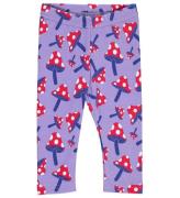 Freds World Leggings - Svampar - Paisley/Energy Blue/Lollipop