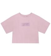 DKNY T-shirt - Beskuren - Lila m. FrottÃ©