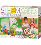 4M Ã?tervunnet papper Set - STEAM-drivet Kids - Green Paper Craft