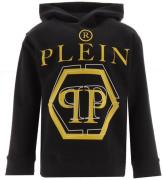 Philipp Plein Hoodie - Svart/Gul m. Tryck