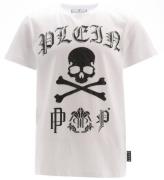 Philipp Plein T-shirt - Vit m. Svart/Strass