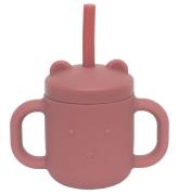 Petit Monkey Mugg m. SugrÃ¶r - Silikon - 175 ml - Mahogany Rose