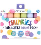 Ooly Jumbo Tuschpennor - Chunkies Paint Sticks - 6 st. - Pastel