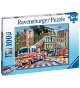 Ravensburger Pussel - 100 Delar - Fire Truck Rescue