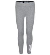 Nike Leggings - GrÃ¥melerad m. Vit