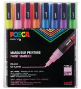 Posca Tuschpennor - PC-3ML - 8 st. - FlerfÃ¤rgad m. Glitter