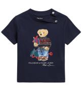 Polo Ralph Lauren T-shirt - Holiday - MarinblÃ¥ m. Gosedjur