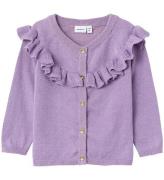 Name It Cardigan - NbfResine - Stickad - Lavender Mist