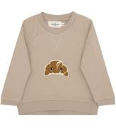 Monsieur Mini Sweatshirt - Beige m. Croissant