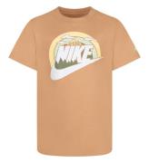 Nike T-shirt - Amber Brown m. Tryck