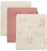 Pippi Muslinfiltar - 3-pack - 70x70 cm - Rose Tan