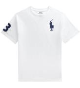 Polo Ralph Lauren T-shirt - Vit m. MarinblÃ¥