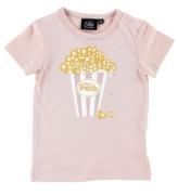 Petit Stad Sofie Schnoor T-shirt - Dammig Puder m. Popcorn