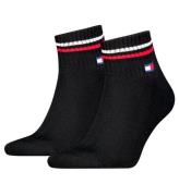 Tommy Hilfiger Ankelstrumpor - 2-pack - Svart