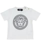 Versace T-shirt - Vit/Svart m. Logo