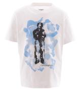 C.P. Company T-shirt - GasvÃ¤v White m. BlÃ¥