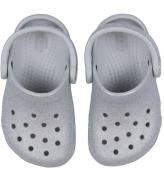 Crocs Sandaler - Classic+ Glitter TrÃ¤sko T - Silver Glitter