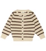 Petit Piao Cardigan - Stickad - Off White/Brown Melange