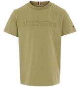 Tommy Hilfiger T-shirt - PrÃ¤glad monotyp - blekt Olive