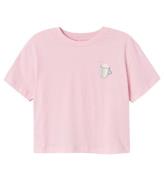 Name It T-shirt - Crop - NkfSigga - Parfait Pink m. Mugg
