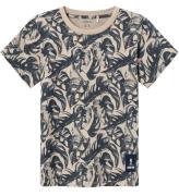 Name It T-shirt - NkmJavel - Pure Cashmere m. Blad