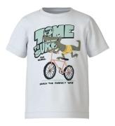 Name It T-shirt - NmmVictor - Bright White/Time Two Surf