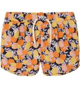 Name It Shorts - NkfJinnia - Dark Sapphire m. Citrusfrukter