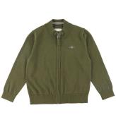 GANT Cardigan - Stickad - Shield - Juniper Green