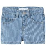 Name It Shorts - NmfRose - Light Blue Denim m. Ränder