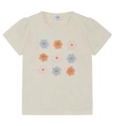 Hust and Claire T-shirt - Aliana - Whisper Melange m. Blommor