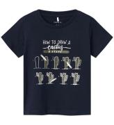 Name It T-shirt - NmmPhow - Dark Sapphire/Cactus