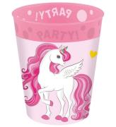 Decorata Party Plastmuggar - 4-pack - 250 ml - Unicorn Rainbow