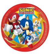 Decorata Party Kartongtallrikar - 8-pack - 23 cm - Sonic Speed