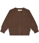 Petit Piao Cardigan - Stickad - Brown Melange