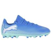 Puma Fotbollsskor - Future 7 Play MG Jr - HyperlÃ¤nk Blue/Mint