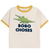 Bobo Choses T-shirt - Pratar Crocodile - Off White