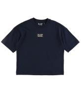 EA7 T-shirt - Armani Blue m. Tryck